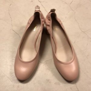 Cole Haan nude mid-heel pumps